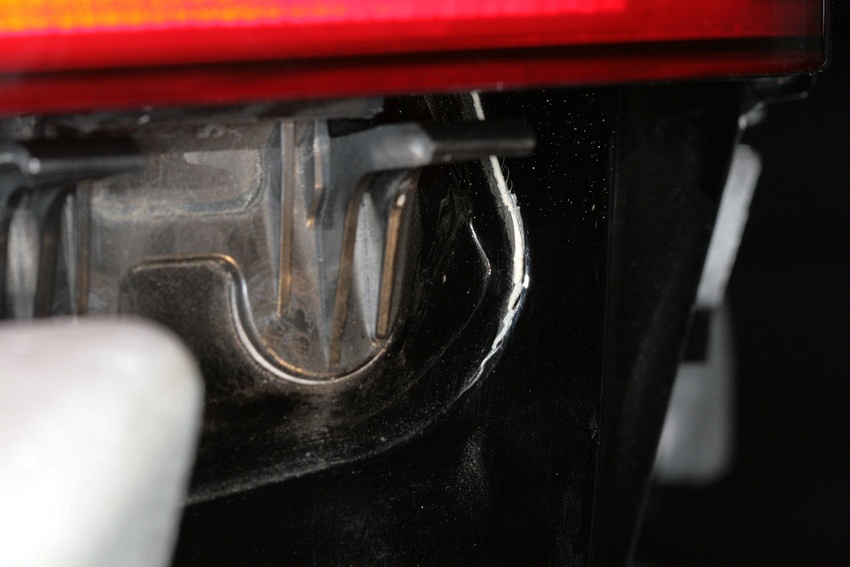 Another shot...separation visible with tail light attached and bumper cover off