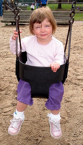 Jay on the swings - Part 2