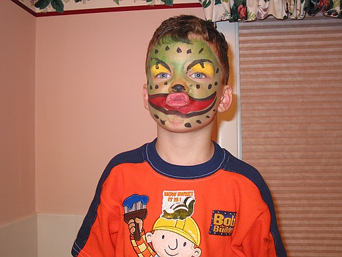 Jennifer shows off some face painting - Part 2