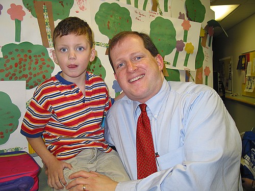 Dad visits Jennifer at school for 'Star of the Week'