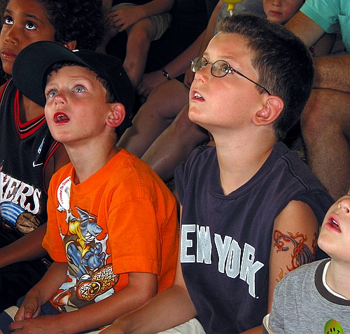 Joe and Jen are mesmerized at a show
