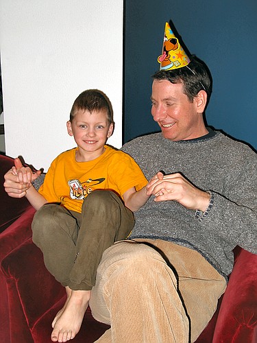 Jennifer smiles with Big Joe