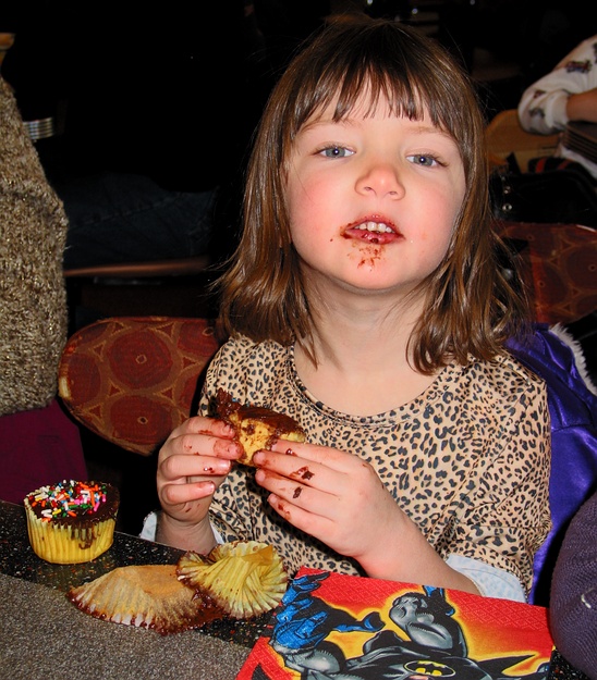 Jay at her birthday party at school