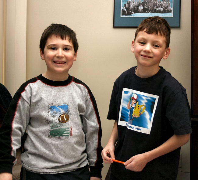 Jennifer and Aaron at Jennifer's 7th birthday party