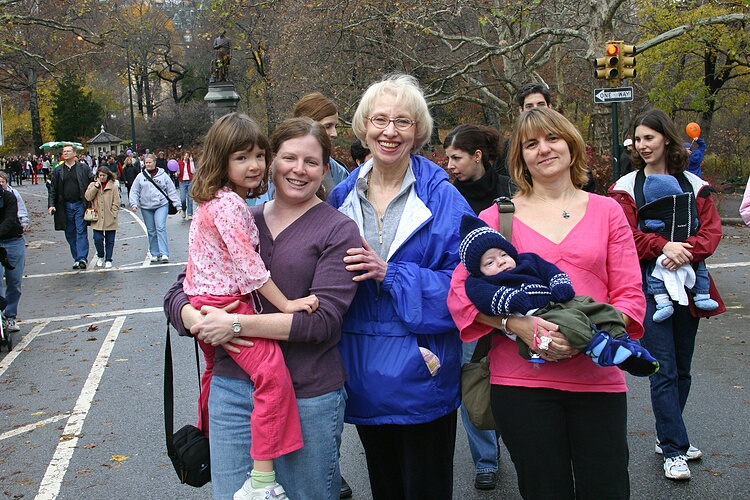 The Cousins walk back from the Thanksgiving Day Parade